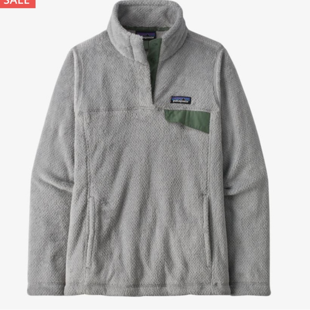 VGUC Patagonia Grey Re-Tool Snap T Pullover Grey Large